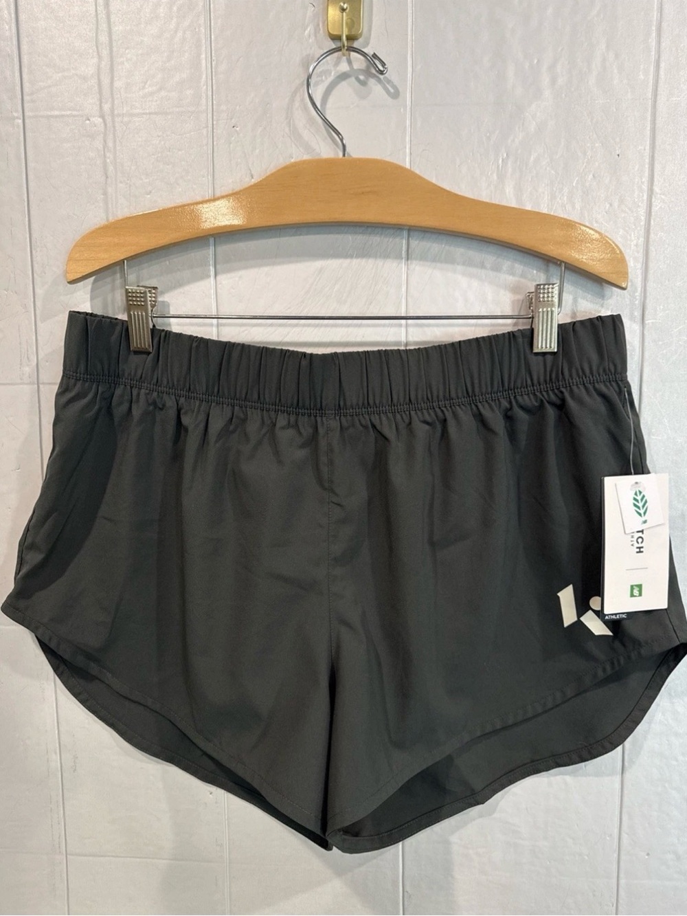 New Balance / Klutch Gray Women's Athletic Running Shorts W Brief Size L NWT